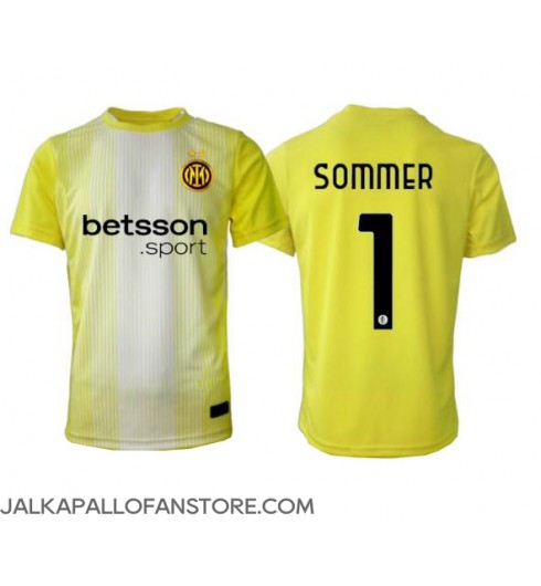 Inter Milan Yann Sommer #1 Maalivahdin Vieraspaita 2025-26 Lyhythihainen Inter Milan Yann Sommer #1 Maalivahdin Vieraspaita 2025-26 Lyhythihainen